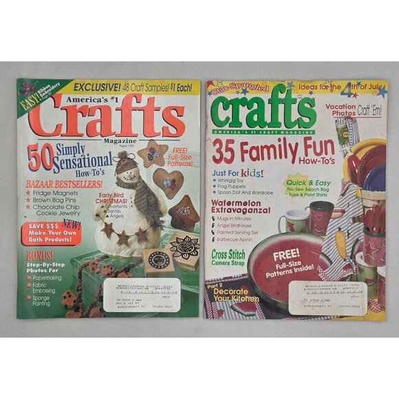 Crafts Magazine Collection Lot Of 12 Issues Full-Size Patterns & Projects 1995 - Picture 7 of 9